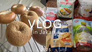 【VLOG】きな粉もちベーグル作り|Grand Lucky購入品|Jakarta Vlog
