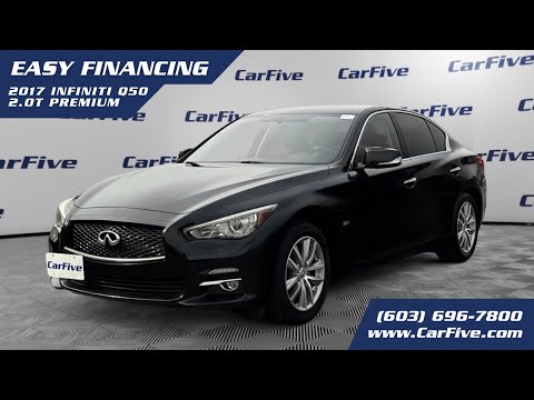 CarFive - 2017 INFINITI Q50 2.0t Premium – Sleek design meets turbocharged performance.