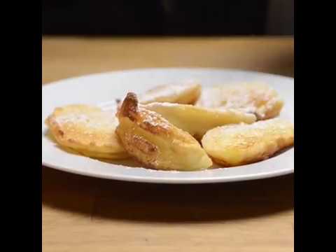 Gebackene Apfelspalten