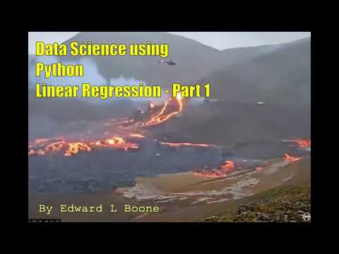 Data Science Using Python Linear Regression Part 1