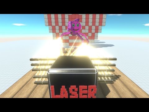 100 LASER BEAMS vs WORKSHOP UNITS Animal Revolt Battle Simulator