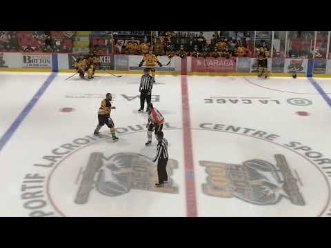 Fight/Bagarre Dave Hamel vs Thomas Bellemare 13 mars 2022