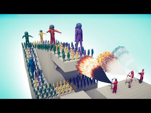 100x AMONG US ARMY + GIANTS vs 3x EVERY GOD - TABS | Totally Accurate Battle Simulator
