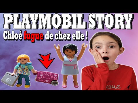 PLAYMOBIL STORY : Chloé fugue de chez elle, maman panique !!!