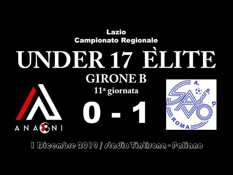 Calcio: Under17 èlite ( Anagni Calcio  -  A S D  Savio    0  -  1 ) (1/12/2019)