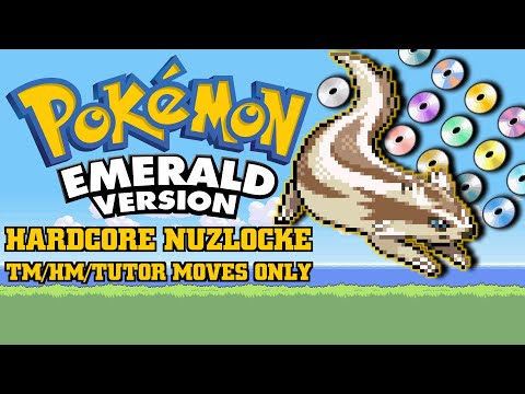 Pokemon Emerald Hardcore Nuzlocke - TM/HM/Tutor Moves Only
