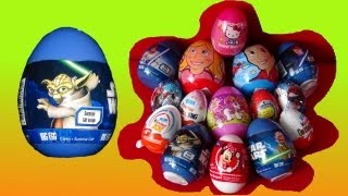 preview picture of video 'Surprise Eggs Star Wars 1 of 16 Super Surprise , unboxing, animation,'