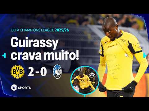 Gols e lances de Borussia Dortmund x Atalanta