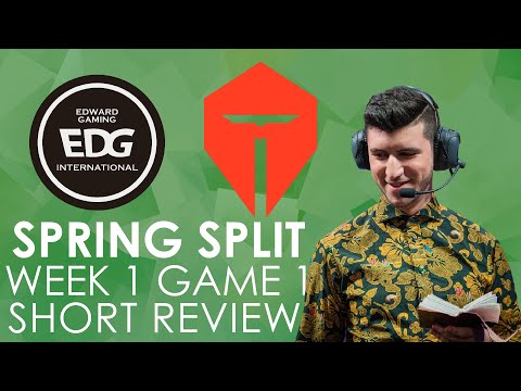 EDG vs TES G1 W1 (Short) - YamatoCannon Reviews