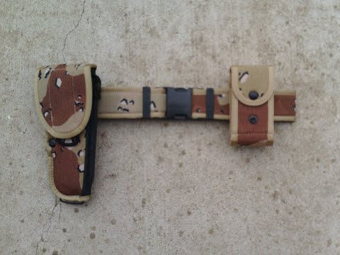 My review of the Bianchi 6 color desert/ chocolate chip camo M12 holster/ 6 years on YouTube