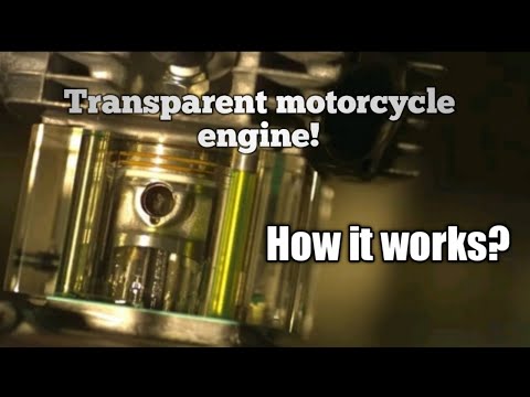 Transparent Motorcycle Engine | How it works
