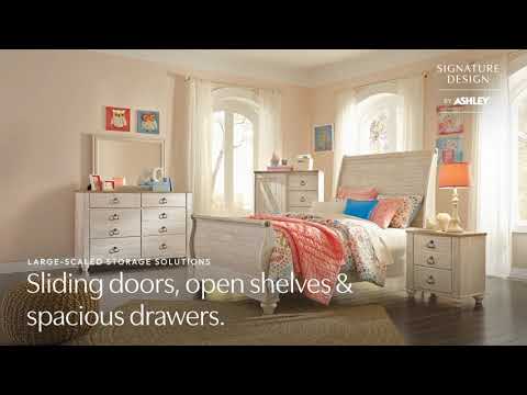signature design by ashley willowton whitewash dresser Willowton