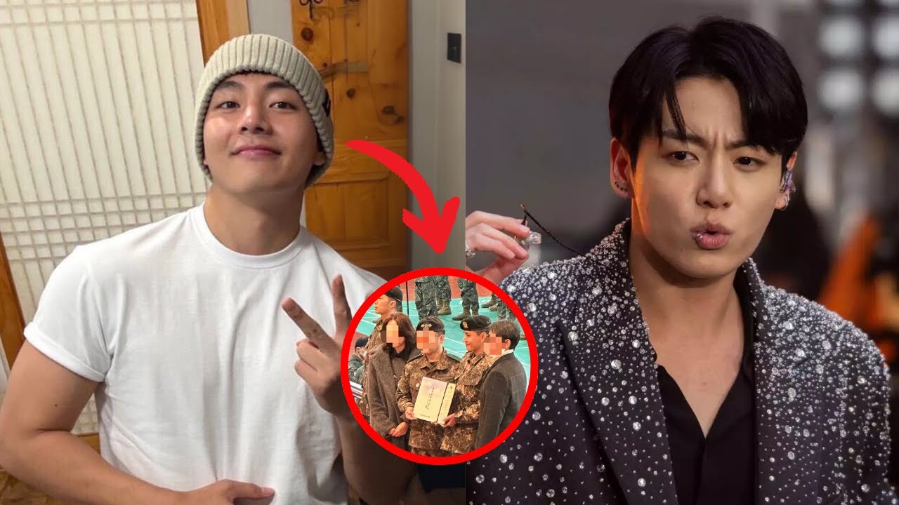 Jungkook ficou chocado com a atitude inesperada de V do BTS no salão militar!#BTS #Jungkook #Jin #V
