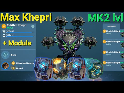 Maxed Khepri with Blight / + new Bugg / War Robots Gameplay