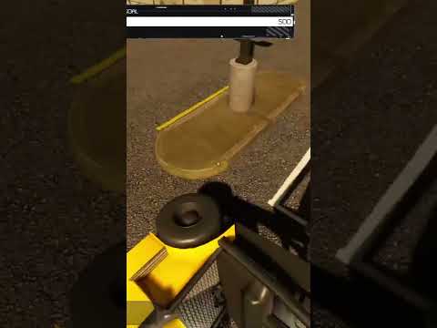 Forklift Gets Knocked Over by Car #grocerystoresimulator #steam #shorts