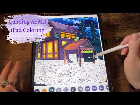 ASMR iPad Coloring | Cozy Happy Color Session with Clicky Whispers & Calming Vibes 🌸