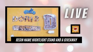 Resin Name Light Base & Demolding The Initial D | Plus A Giveaway | Epoxy Resin Art