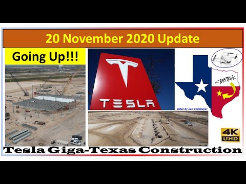 Tesla Gigafactory Texas 20 November 2020 Cyber Truck & Model Y Factory Construction Update (08:30AM)