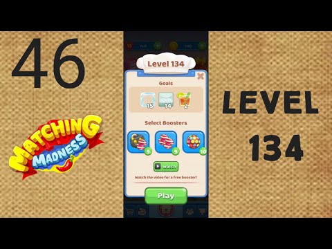 Matching Madness: Match 3 Puzzle games. Level 134 #tinytacticsgames
