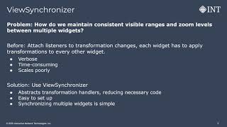 GeoToolkit 2020 User Group — Widget Synchronization