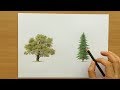 How to Draw Trees With Colored Pencils - Drawing Tutorial