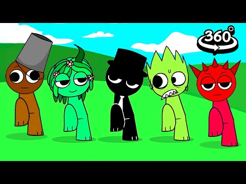 Sprunki Dance but kids | Incredibox Sprunki in 360º VR