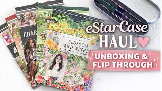 🎀 eStarCase Haul | Unboxing & Flip Through | Planner Stickers & Accessories