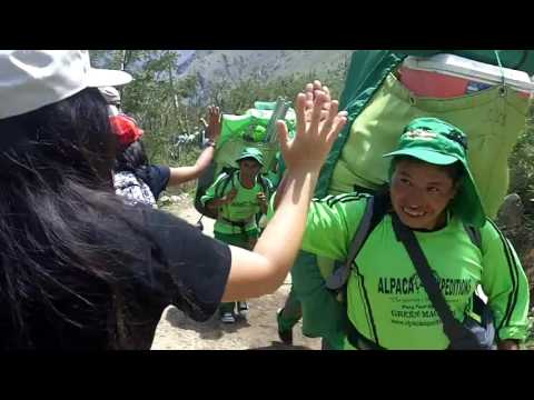 Alpaca Expeditions Porters  The Green Machine