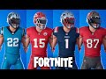 Fortnite - All NFL Skins From 2020 NFL Gridiron Gang