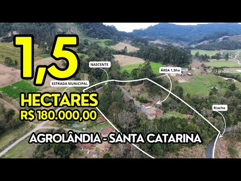 CHÁCARA À VENDA AGROLÂNDIA SERRA DOS ALVES SC