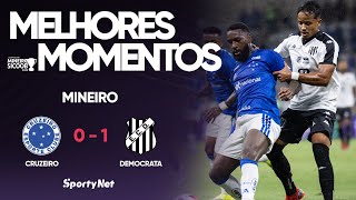 ESTREIA DO GERSON OFUSCADA - Cruzeiro 0x1 Democrata - Melhores Momentos - Campeonato Mineiro