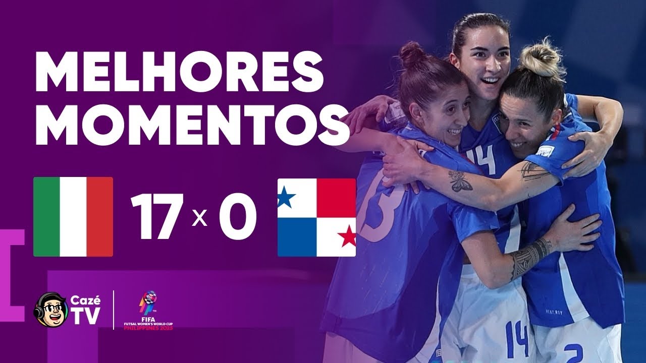 MELHORES MOMENTOS: ITÁLIA 17 X 0 PANAMÁ | COPA DO MUNDO FEMININA DE FUTSAL FIFA 2025 | 1ª RODADA