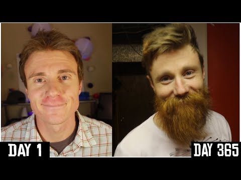 ONE YEAR BEARD TIME LAPSE | DAY 1 to 365 | Growing A BEARD for 1 YEAR | Yeard Journey