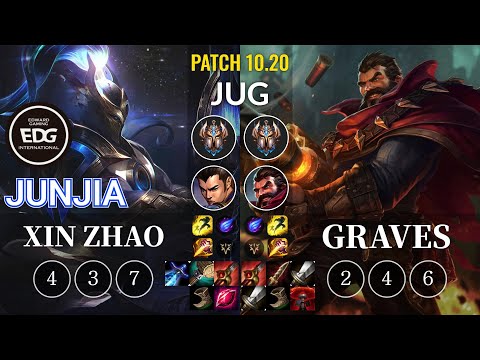 EDG JunJia Xin Zhao vs Graves Jungle - KR Patch 10.20