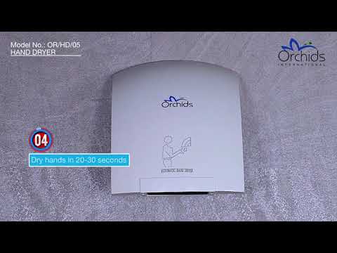 White orchids abs plastic body automatic hand dryer, 220v-50...