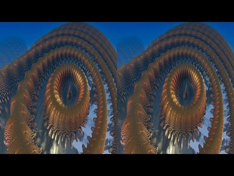 Space Ammonites (3D, stereoscopic, SBS, HD, fractal), Ambient Mix