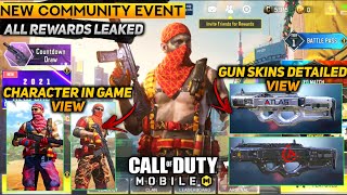 NEW COMMUNITY EVENT REWARDS DETAILED VIEW | NEW FIGHT FOR HUMANITY REWARDS LEAKED | COD MOBILE