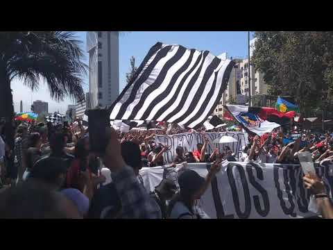 "Piñera Renuncia - Garra Blanca" Barra: Garra Blanca &bull; Club: Colo-Colo