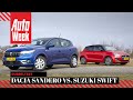 Dacia Sandero vs Suzuki Swift - AutoWeek dubbeltest - English subtitles