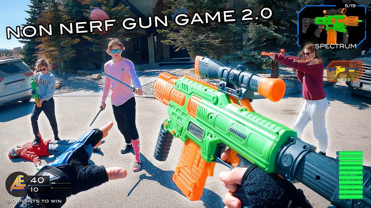 NERF GUN GAME | NON NERF EDITION 2.0 (First Person Shooter!)