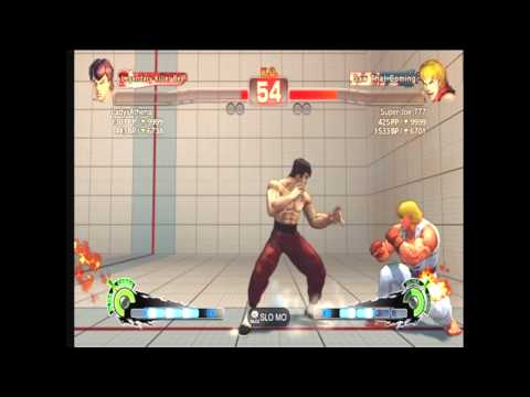 Fighting Online as Ken Against Fei-Long in Super Street Fighter 4 : AE