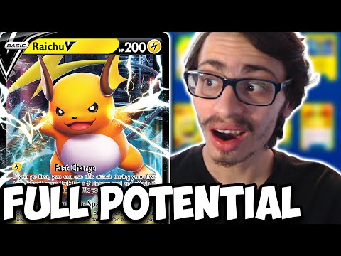 Raichu V's FULL Potential Has Now Been Unlocked! One Hit Ko w/Sky Seal Stone PTCGO