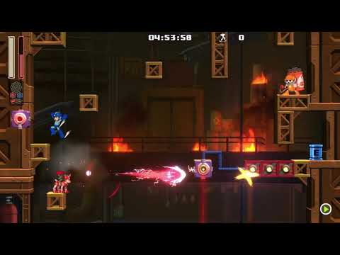 Mega Man 11 Jump Saver Blast Man's Stage with 0 Jumps!