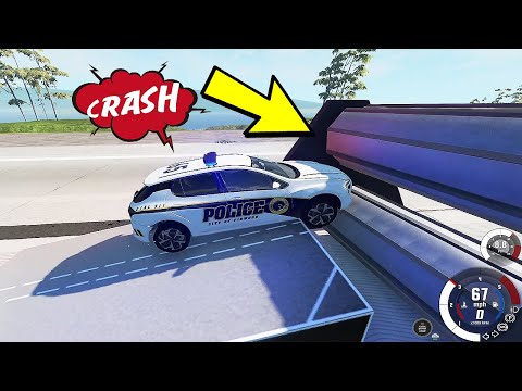 Epic POLİCE CAR CRASH Large Spinner Destroying | BeamNG Drive | #7