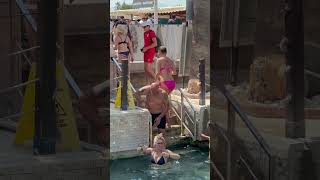 ?️Pamukkale Turkey Cleopatra Pool Fun Swimming -Hot Day? #pamukkale #cleopatra