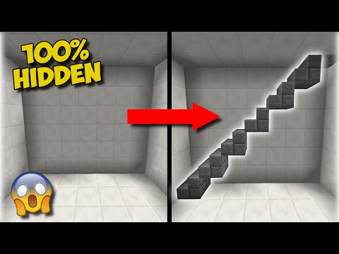 (1.16+) How To Make A SECRET STAIRCASE In Minecraft! - (Great For Hidden Bases)