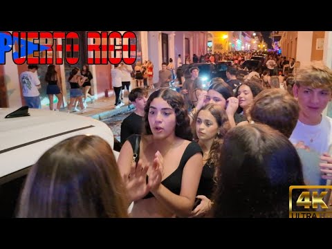 The Streets of San Juan Puerto Rico Wild Nightlife San Sebation el Catin La Conchal walk with me 4k