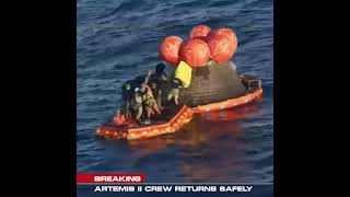 Artemis II crew splashes down safely in Pacific after lunar mission