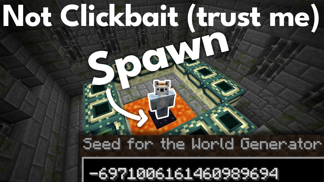 Beating Minecraft without Moving (Real Seed)