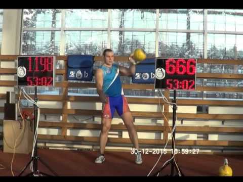 Happy New Year from Ivan Denisov! 2016 reps in 16 kg snatch 1 arm switch